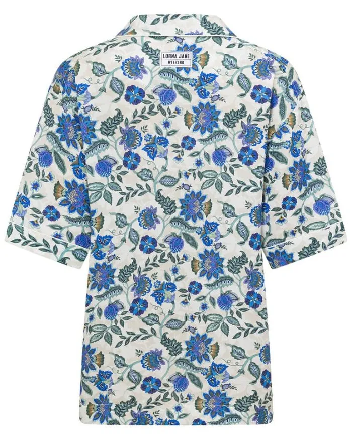 Women LORNA JANE Tops Happy Hour Shirt Native Garden Floral Print