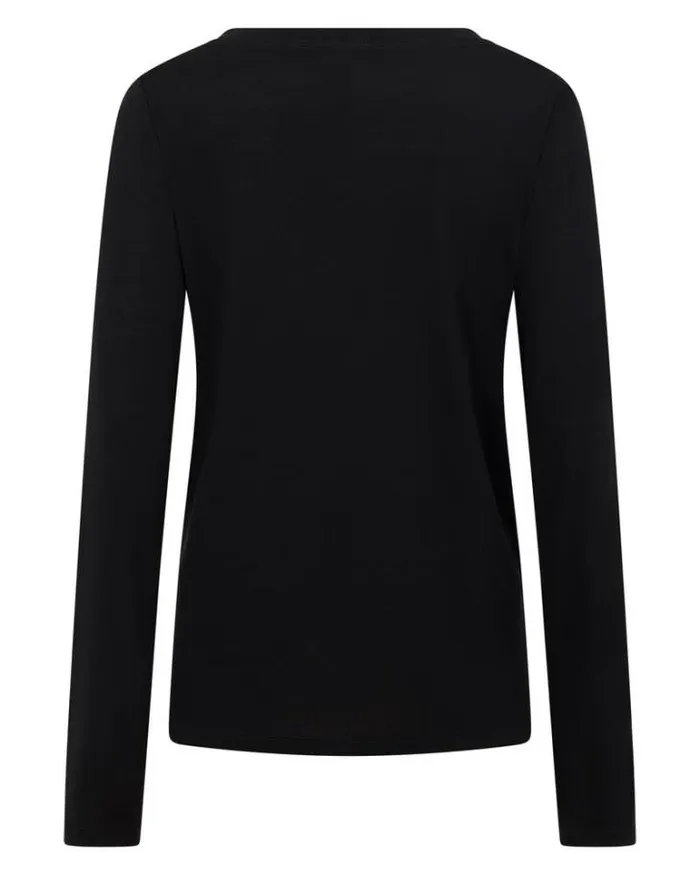 Women LORNA JANE Tops Lotus Long Sleeve Top Black