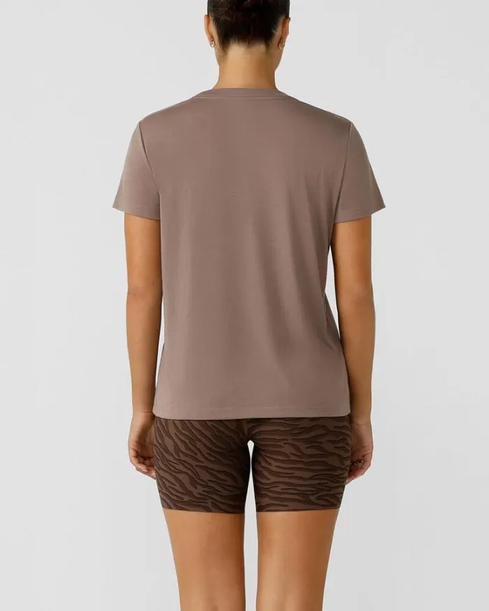 Women LORNA JANE Tops Lotus TShirt Bone