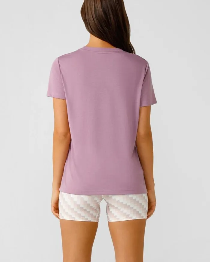 Women LORNA JANE Tops Lotus TShirt New Orchid