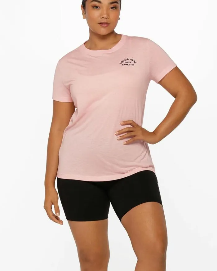 Women LORNA JANE Tops Lotus TShirt Peony