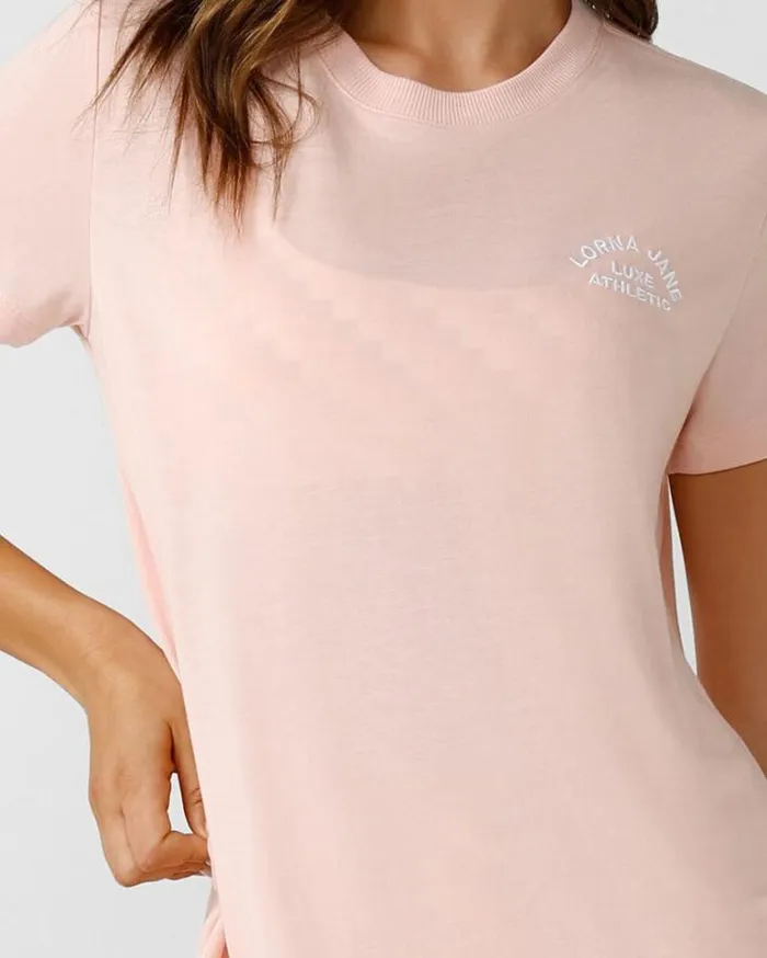 Women LORNA JANE Tops Lotus TShirt Sunkissed Peach