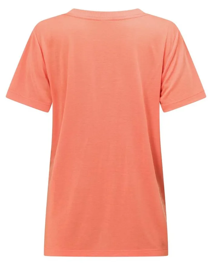 Women LORNA JANE Tops Lotus TShirt Sunset Orange