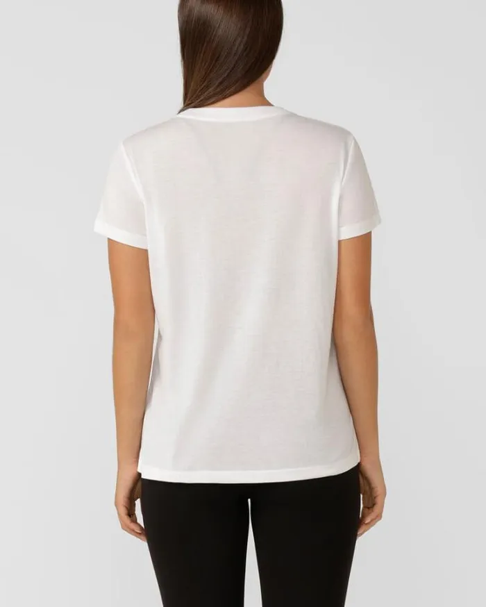 Women LORNA JANE Tops Lotus TShirt White