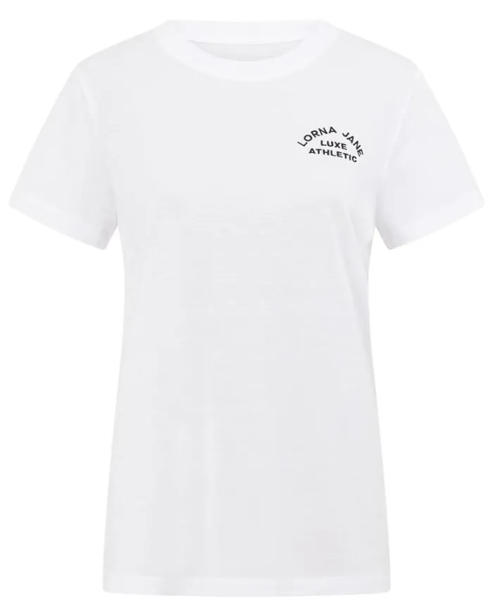 Women LORNA JANE Tops Lotus TShirt White