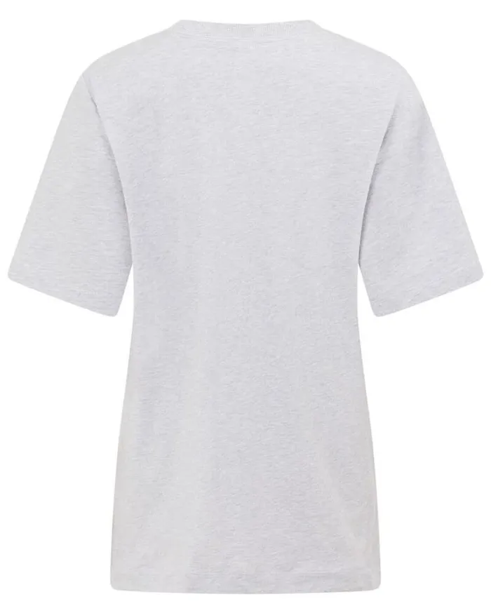 Women LORNA JANE Tops Split Hem Relaxed Tee Grey Marl