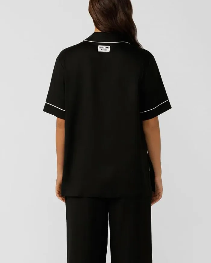 Women LORNA JANE Tops Take A Breather Lightweight Shirt Black