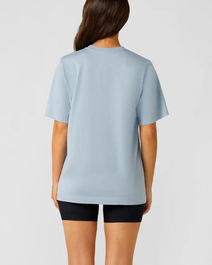 Women LORNA JANE Tops Transdry Relaxed Tee Glacier Blue