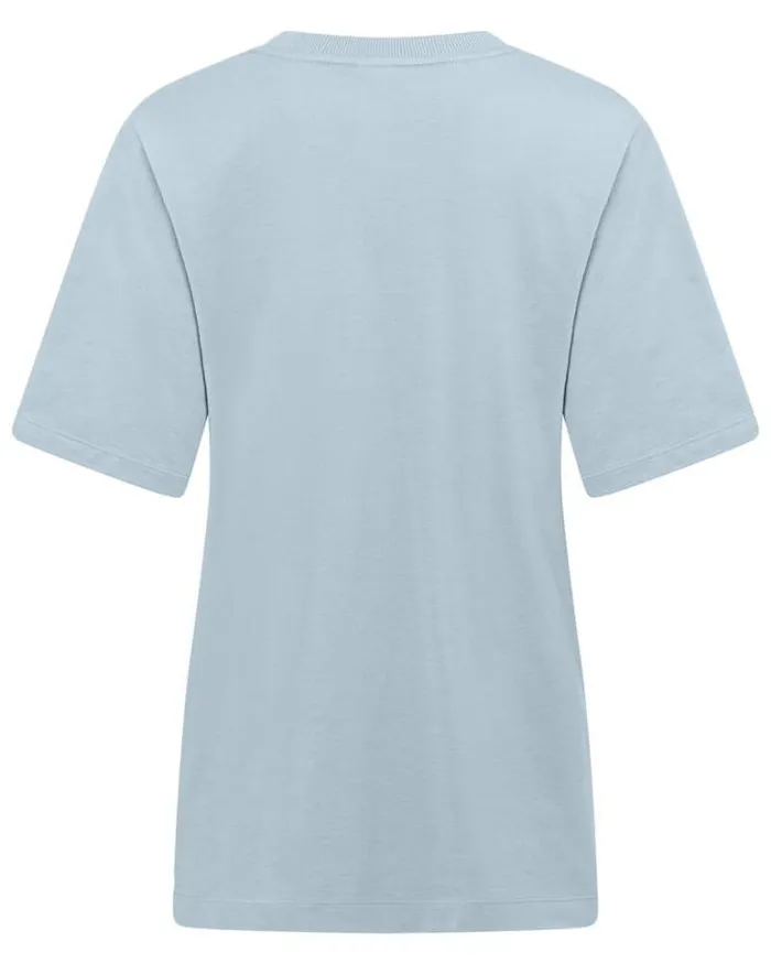 Women LORNA JANE Tops Transdry Relaxed Tee Glacier Blue