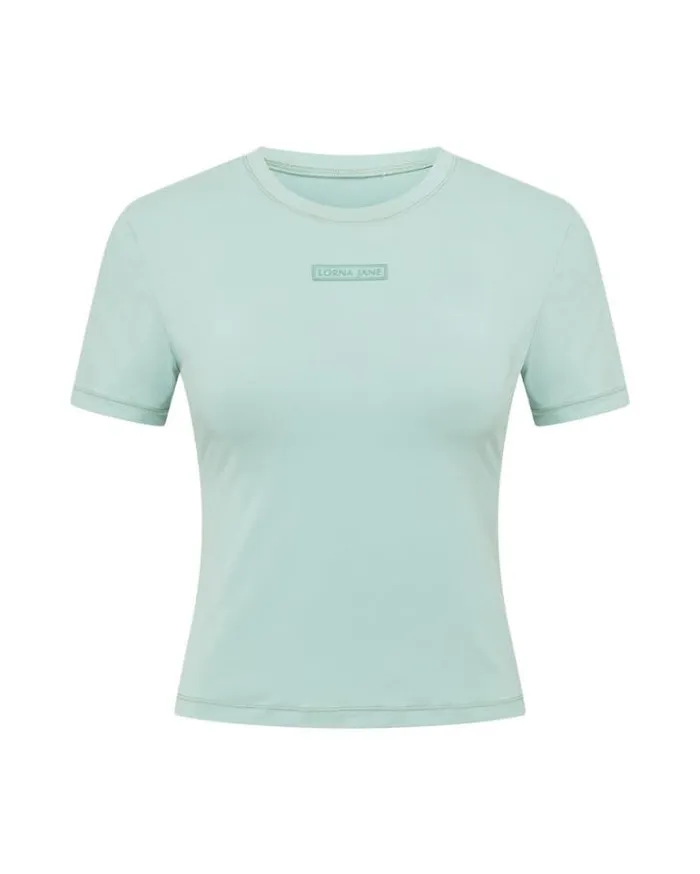 Women LORNA JANE Tops Ultimate Comfort AntiOdour Tee Sea Mist