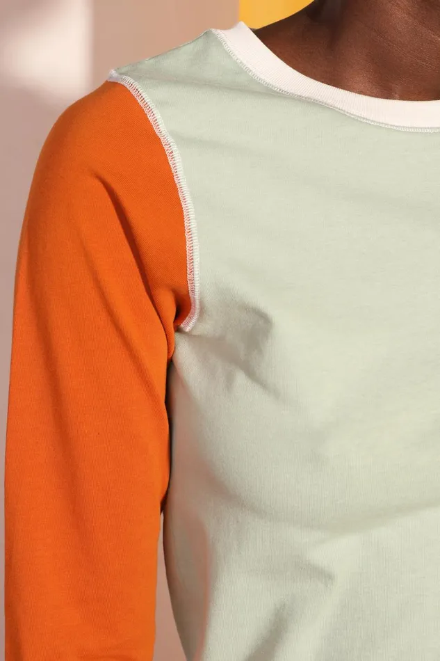 Women Luca Top Mint Patchwork LF Markey Tops