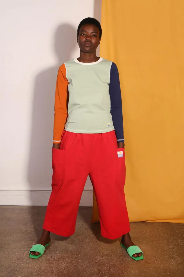 Women Luca Top Mint Patchwork LF Markey Tops