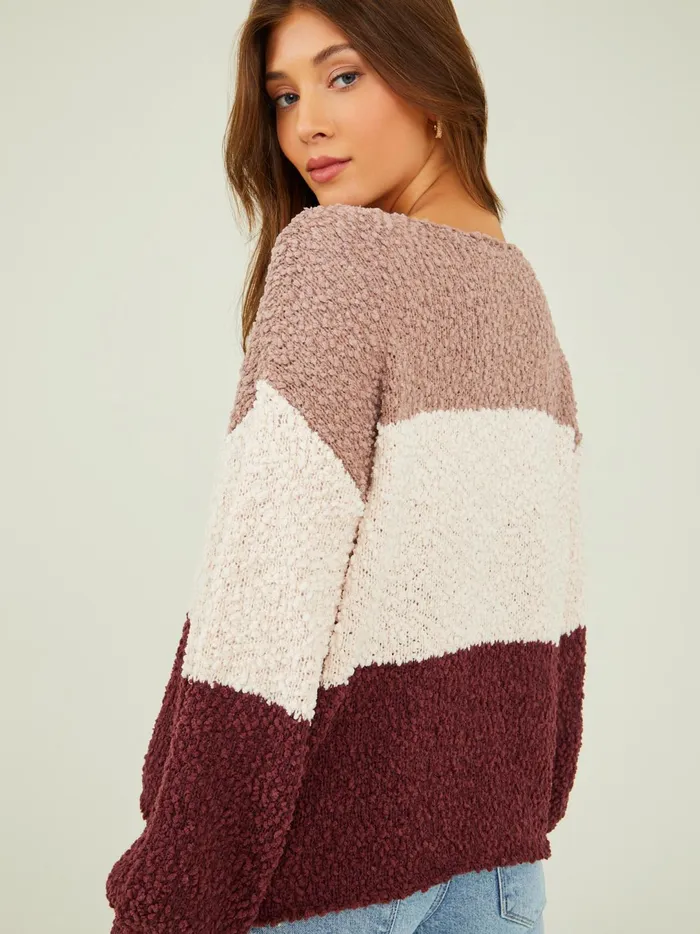 Women Macie Popcorn Sweater Burgundymulti Altar039d State Sweaters