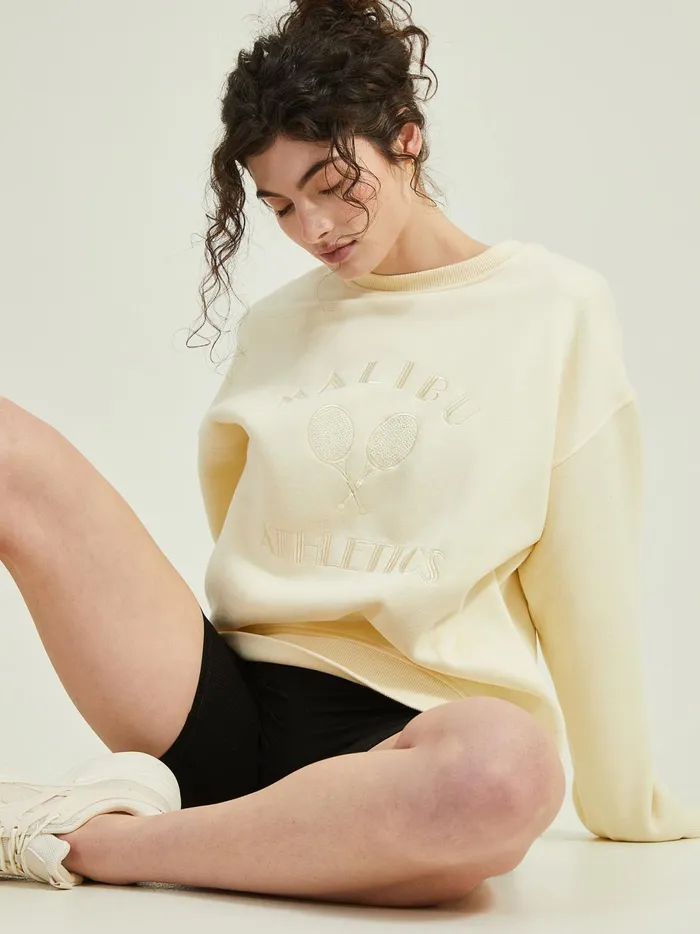 Women Malibu Athletics Sweatshirt Cream Altar039d State Activewear