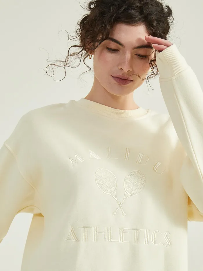 Women Malibu Athletics Sweatshirt Cream Altar039d State Activewear