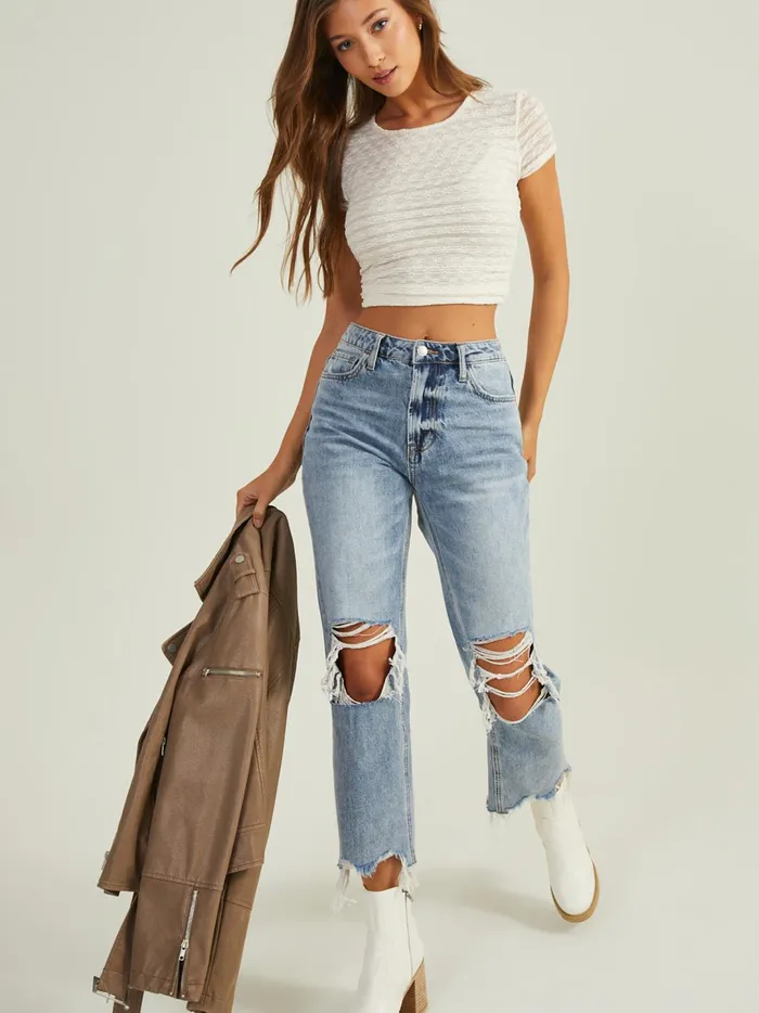 Women Margo Distressed Jeans Mediumlightwash Altar039d State Distressed Jeans