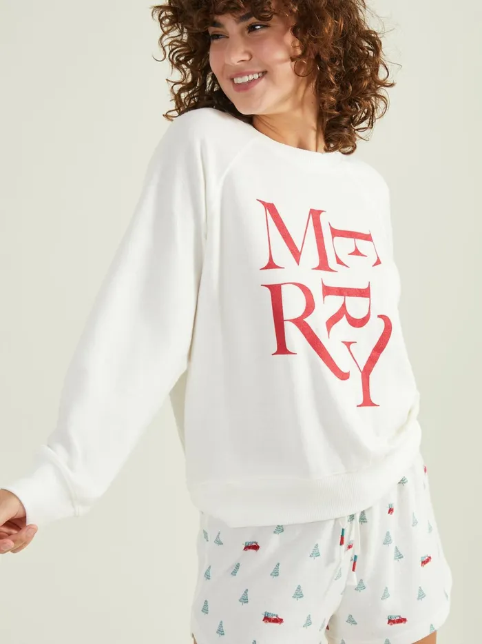 Women Merry Cozy Lounge Top Vanilla Altar039d State Sleep Lounge