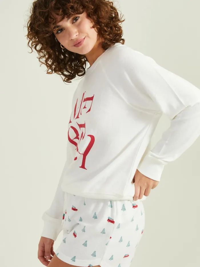 Women Merry Cozy Lounge Top Vanilla Altar039d State Sleep Lounge