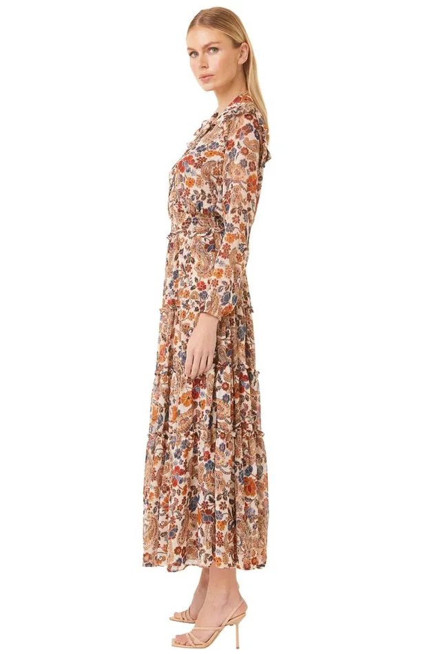 Women MISA Los Angeles Dresses AHREANA DRESS Coco Lurex Paisley