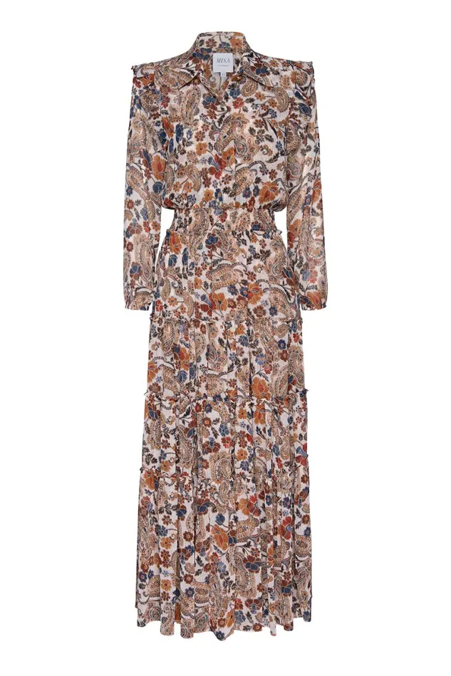 Women MISA Los Angeles Dresses AHREANA DRESS Coco Lurex Paisley