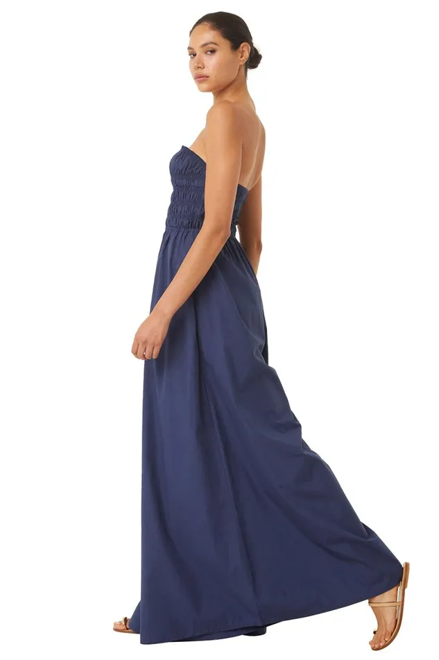 Women MISA Los Angeles Dresses ANDREA JUMPSUIT Sand Solid Poplin