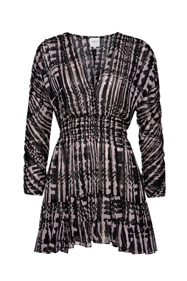 Women MISA Los Angeles Dresses CHIARA DRESS Holiday Abstraction