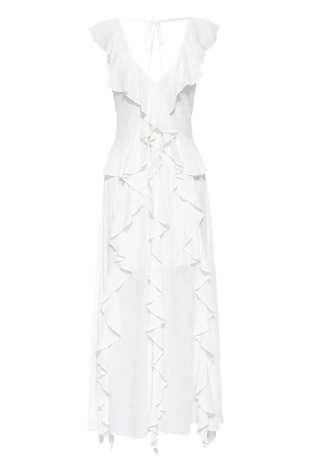 Women MISA Los Angeles Dresses CLAUDITA DRESS White