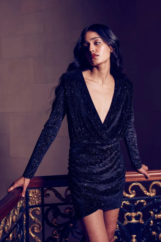 Women MISA Los Angeles Dresses DIVIANA DRESS Astral Dusted