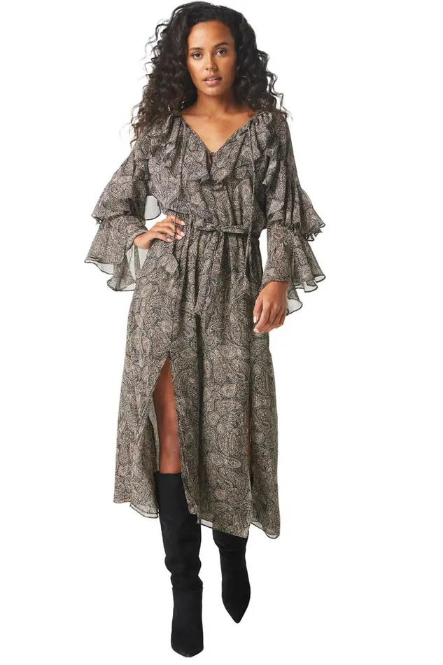 Women MISA Los Angeles Dresses DONNA DRESS Paisley Shimmer
