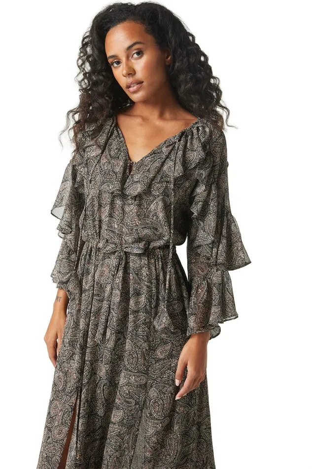 Women MISA Los Angeles Dresses DONNA DRESS Paisley Shimmer