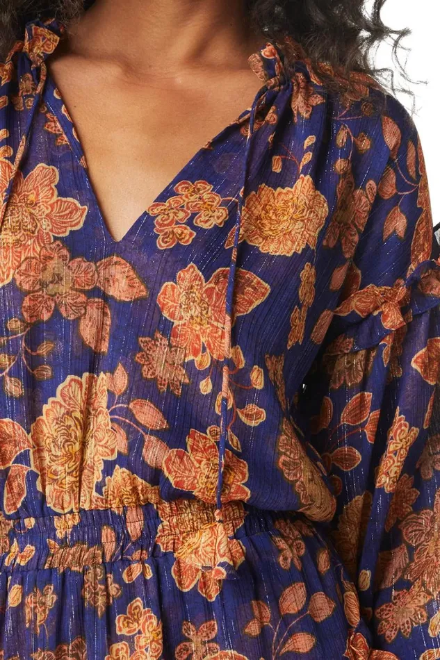 Women MISA Los Angeles Dresses ELENA DRESS Blue Marigold