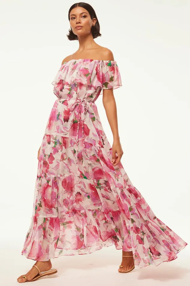 Women MISA Los Angeles Dresses ESTELLA DRESS Garden Fuchsia