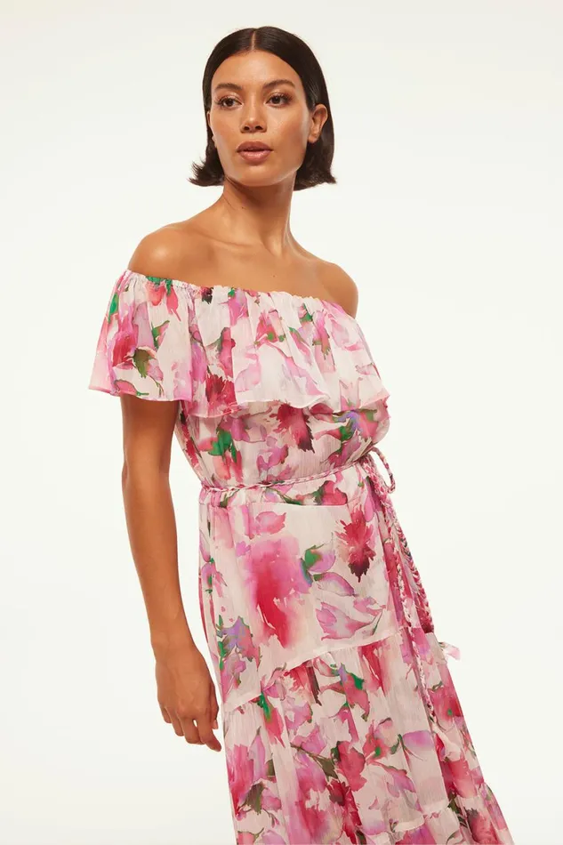 Women MISA Los Angeles Dresses ESTELLA DRESS Garden Fuchsia