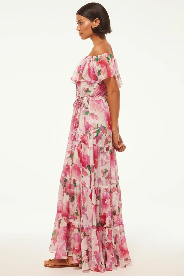 Women MISA Los Angeles Dresses ESTELLA DRESS Garden Fuchsia