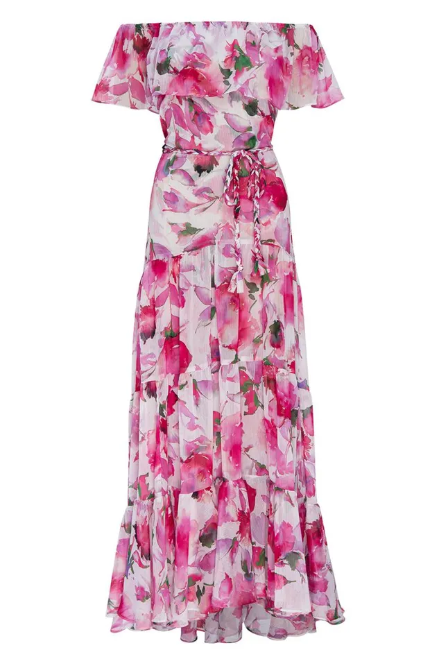 Women MISA Los Angeles Dresses ESTELLA DRESS Garden Fuchsia