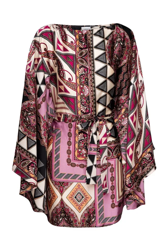 Women MISA Los Angeles Dresses GIADA DRESS Leonardo Patchwork
