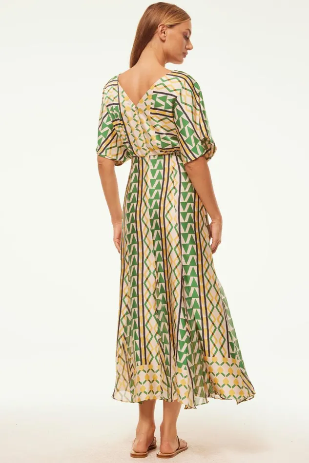 Women MISA Los Angeles Dresses IRENA DRESS Limoncello Geo Mix