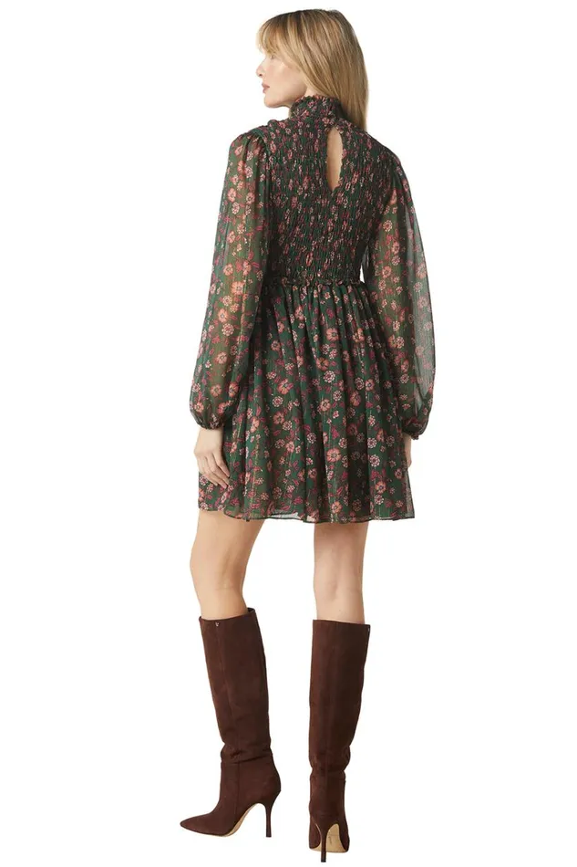Women MISA Los Angeles Dresses JESSA DRESS Evergreen Blooms