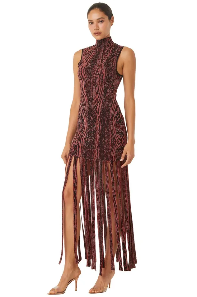 Women MISA Los Angeles Dresses JOSEPHINE DRESS Pomegranate