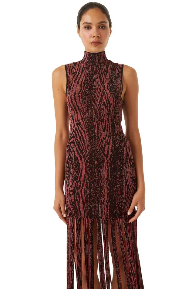 Women MISA Los Angeles Dresses JOSEPHINE DRESS Pomegranate
