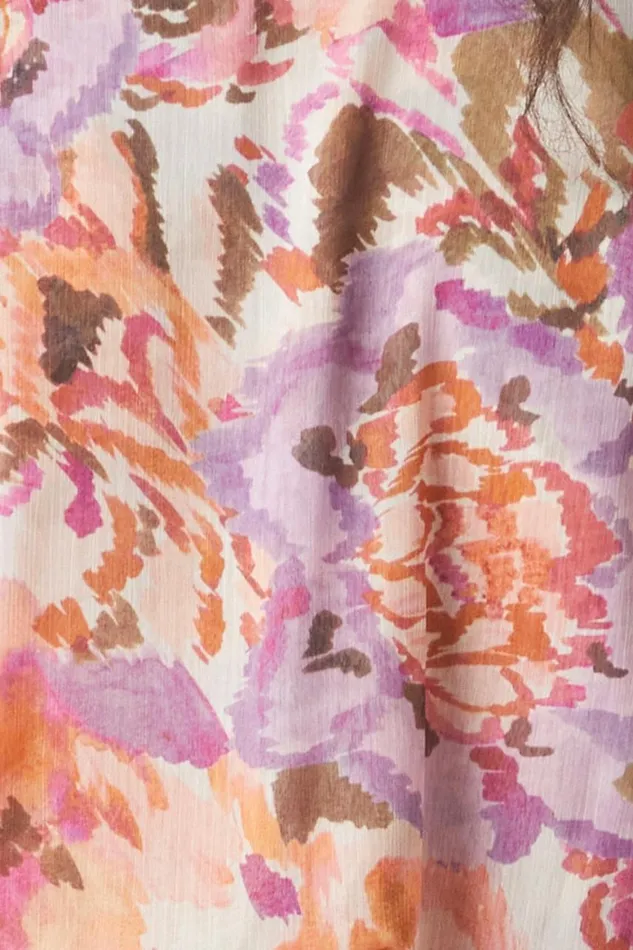 Women MISA Los Angeles Dresses KIDADA DRESS Sunset Blooms