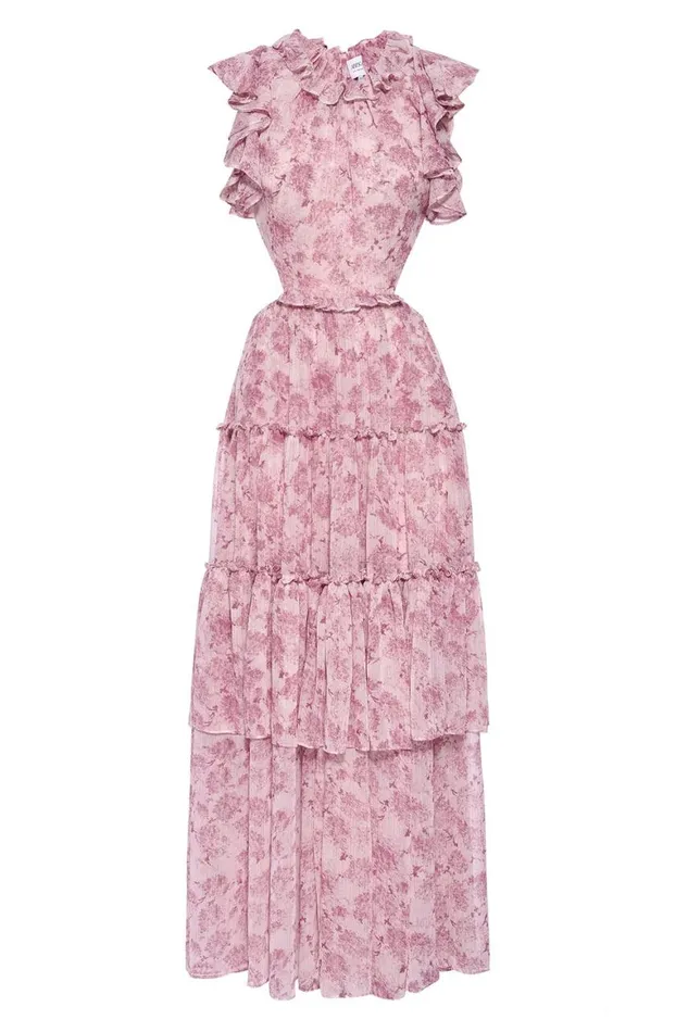 Women MISA Los Angeles Dresses LANA DRESS Pink Verdana