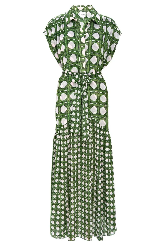 Women MISA Los Angeles Dresses LAURA DRESS Rattan Tile Mix