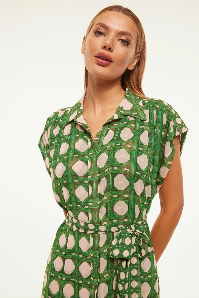Women MISA Los Angeles Dresses LAURA DRESS Rattan Tile Mix