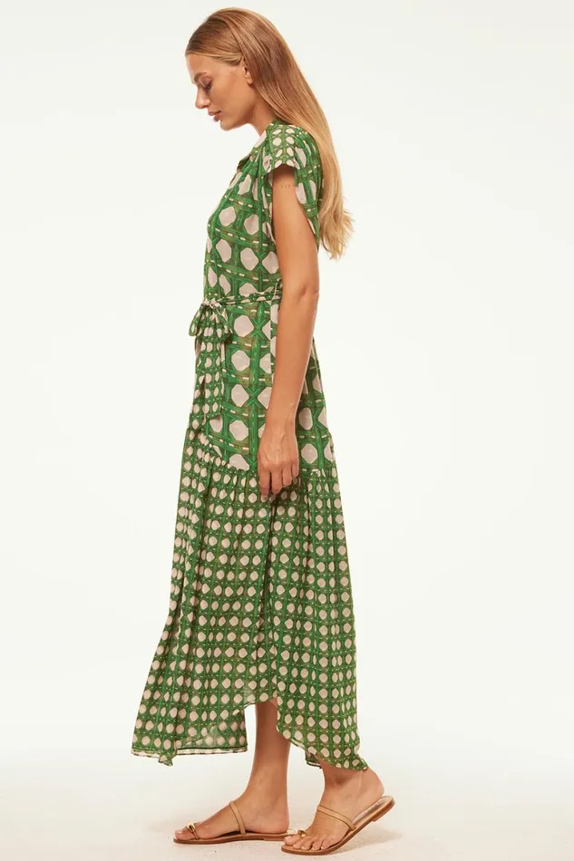 Women MISA Los Angeles Dresses LAURA DRESS Rattan Tile Mix