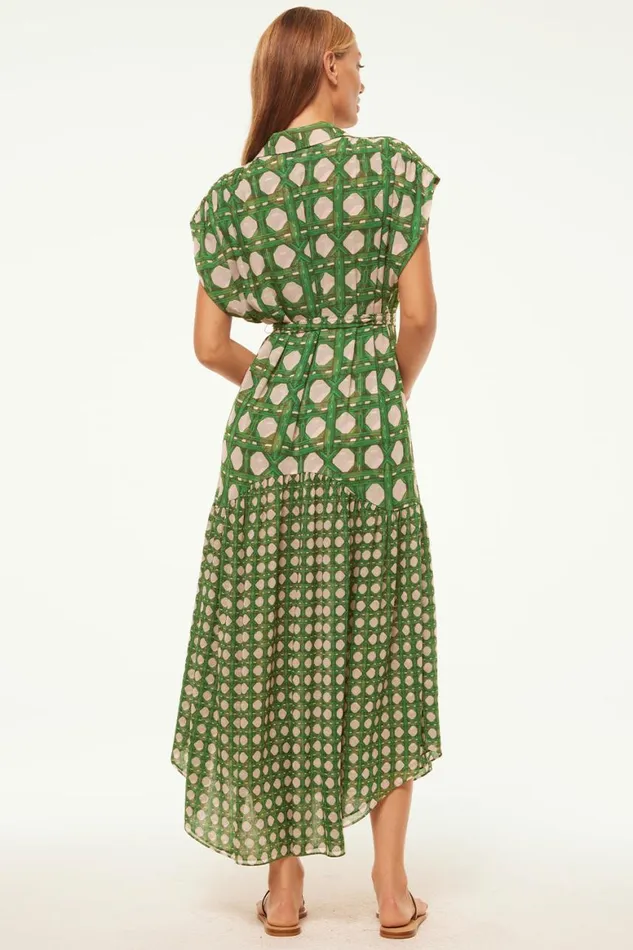 Women MISA Los Angeles Dresses LAURA DRESS Rattan Tile Mix