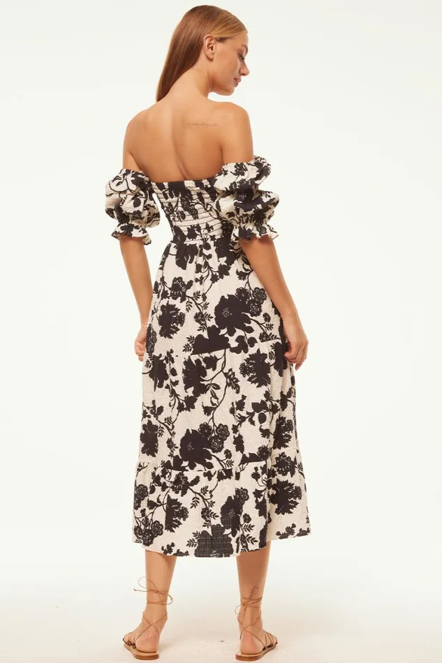 Women MISA Los Angeles Dresses MARGARITA DRESS Flora Negra