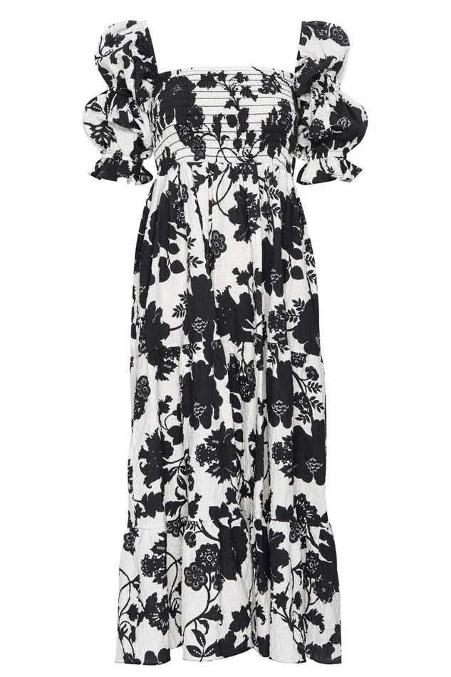 Women MISA Los Angeles Dresses MARGARITA DRESS Flora Negra