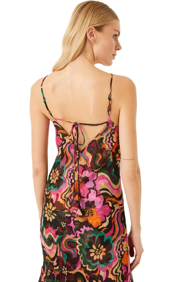 Women MISA Los Angeles Dresses MARISA DRESS Flora Groove Chiffon