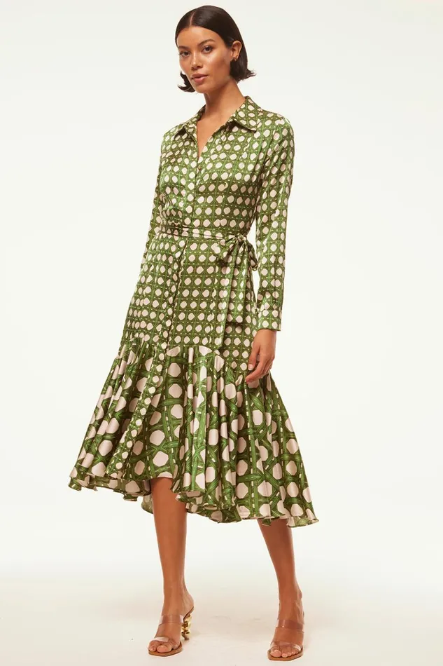 Women MISA Los Angeles Dresses MARTINE DRESS Rattan Tile Mix
